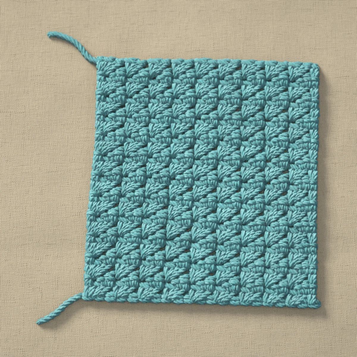 A swatch of grit stitch