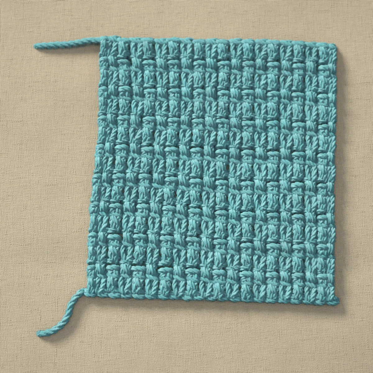 A swatch of lemon peel stitch