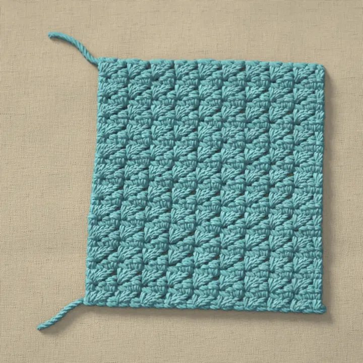 A swatch of grit stitch.