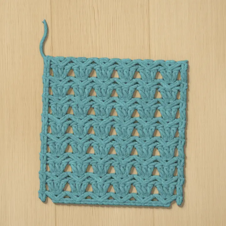 A swatch of primrose stitch.