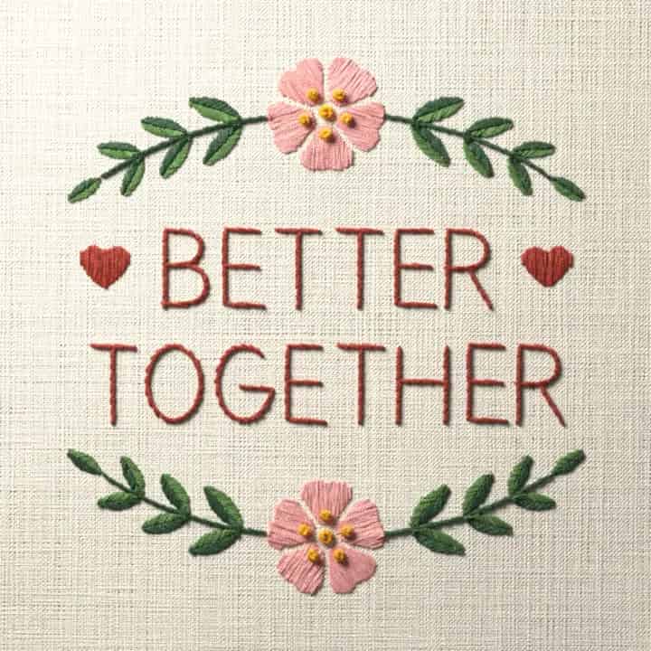 Better together: preview of the stitched design