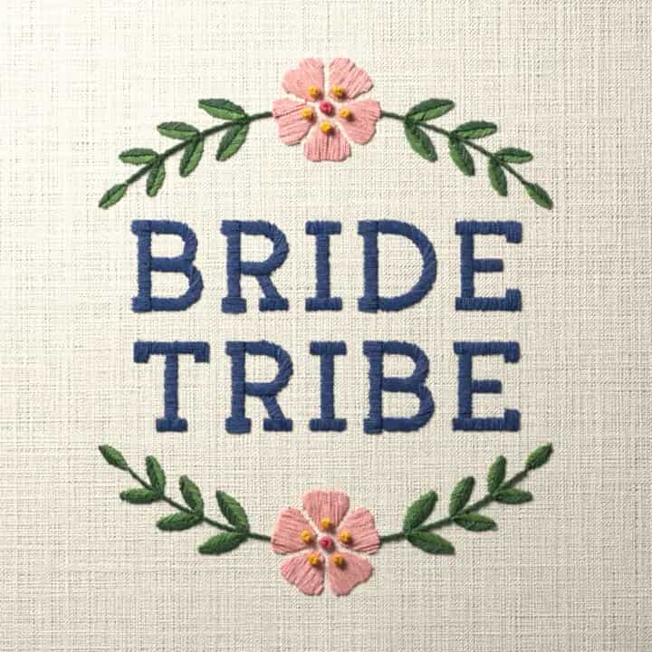 Bride tribe: preview of the stitched design