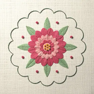 Dahlia coaster
