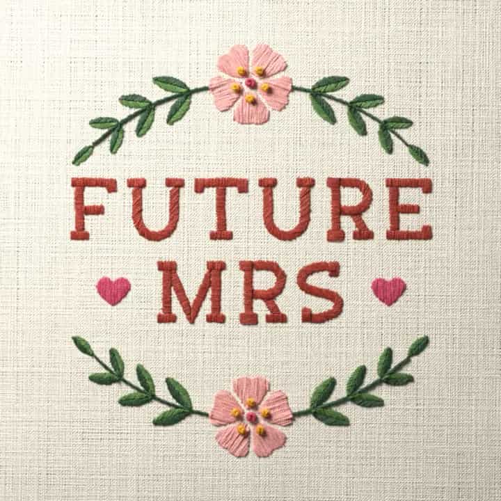 Future Mrs: preview of the stitched design