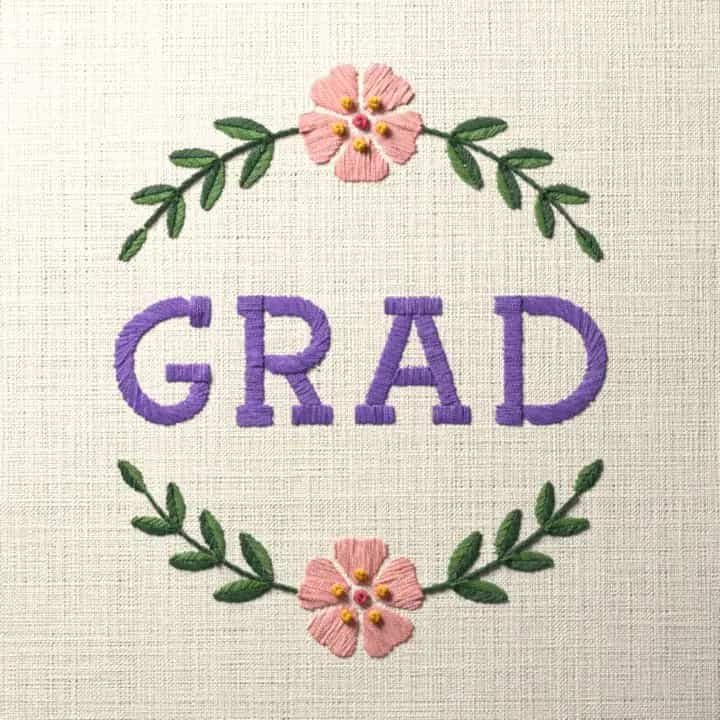 Grad: preview of the stitched design