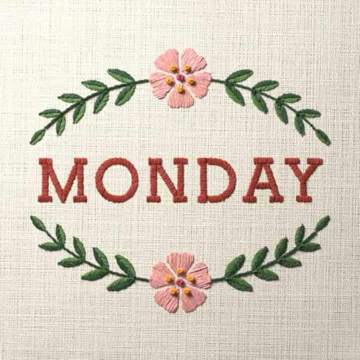 Monday: preview of the stitched design