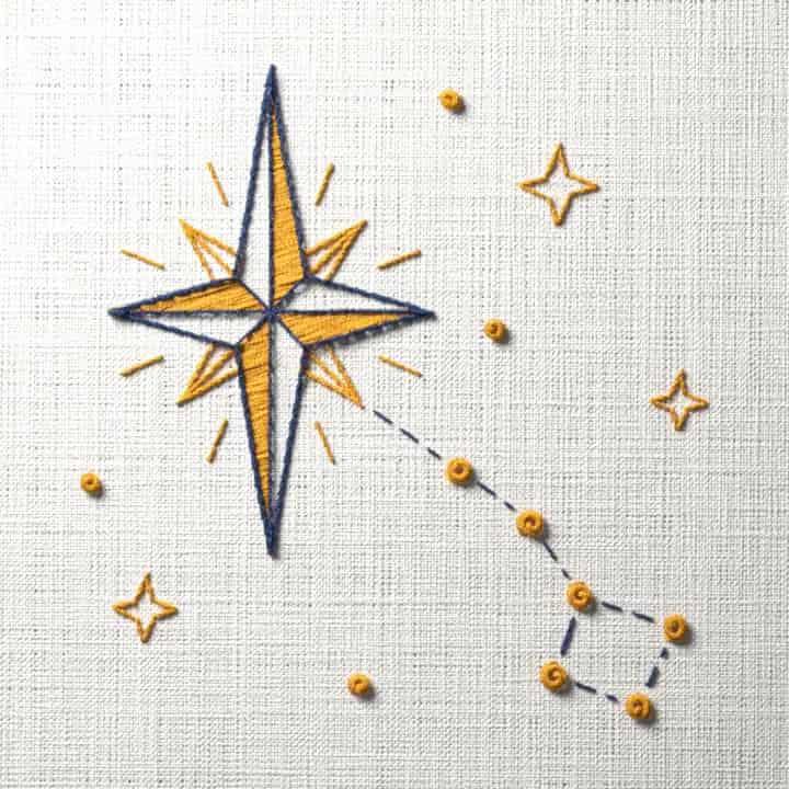 North Star: preview of the stitched design