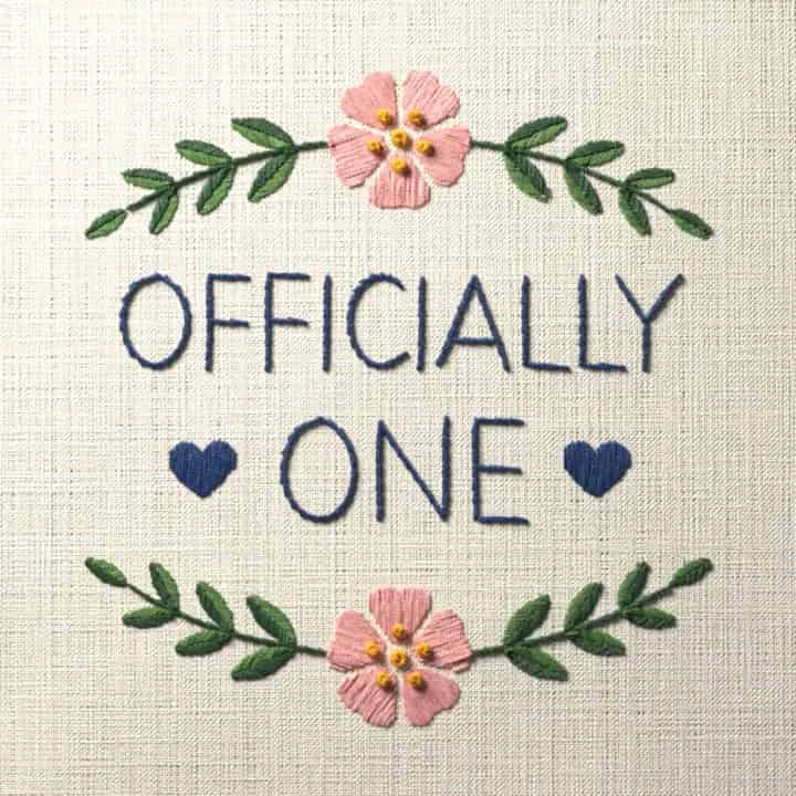 Officially one: preview of the stitched design